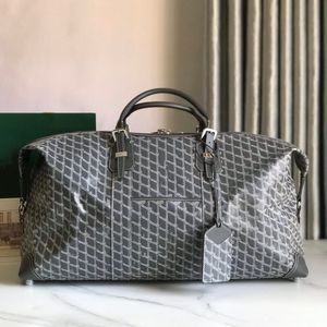 Bolso de lona de diseñador Mochila de calidad espejo Hombres Bolsa de senderismo al aire libre Bolsa de viaje de cuero real Bolsillo con cremallera larga Durable Impermeable Gran espacio con correa para el hombro