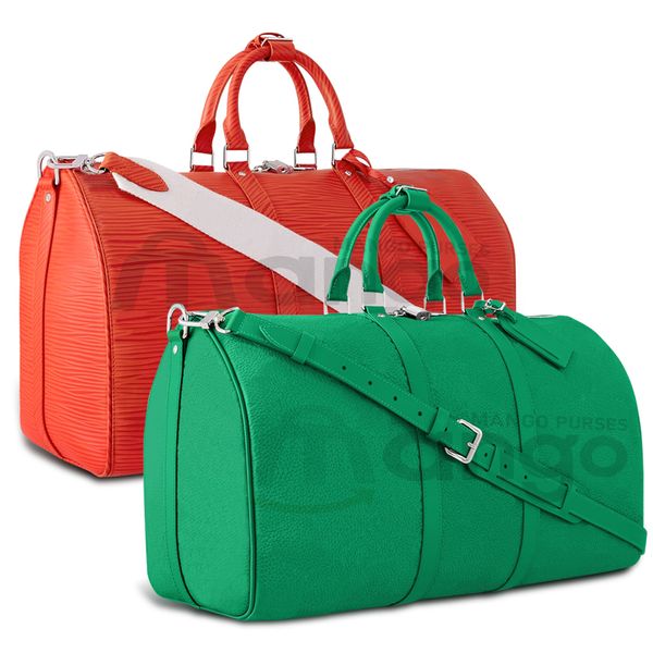 Bolso de lona de diseñador para mujer, bolsa de viaje, bolso de fitness, bolso de moda, bolso de compras grande con cuerpo cruzado, bolsas de negocios para hombre, 50cm
