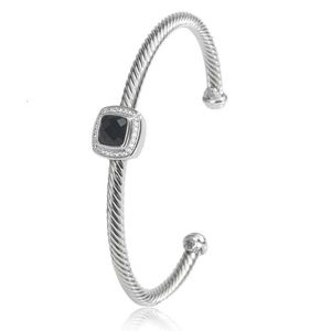 Designer DY Bracelet Luxe Top 4MM Câble Bracelet Populaire Ouvert Fil Torsadé Bracelet Accessoires Bijoux Haut De Gamme Mode Romantique Cadeau De La Saint-Valentin