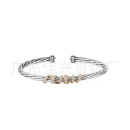 Designer DY Armband Luxe Top Nieuwe Lijn Gedraaide Draad Zirkoon Bindend Mode Veelzijdige Armband Accessoires sieraden Hoge kwaliteit romantisch Valentijnsdag cadeau