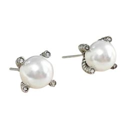 Boucles d'oreilles Dy Designer Top 925 SERRLING SIRGE PEARL EARLS EN MOUTILLES D'OREURES TRENDIES ACCESSOIRES BIELLIER