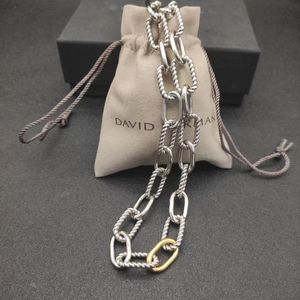 Ontwerper DY Gouden Sterling Zilveren Hart Hanger Ketting voor Vrouwen Man Populair in Europa Amerika mode Retro Madison Ketting party senior sieraden geschenken