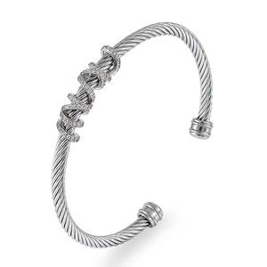 Designer Dy Bracelet de qualité supérieure de luxe pour les femmes Dy Open Bangle Diamonds Twisted Pearl Head Fashion Party Twist Dy Bracelets bijoux