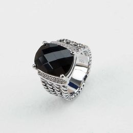 Designer DY Ring Luxe Top Fashion 16 x 12MM KNIT CROSS X RING Accessoires hoogwaardige sieraden Hoge kwaliteit mode romantisch Valentijnsdag cadeau
