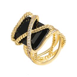 Designer DY Ring Luxe Topmode 20X15MM Kabelring Hot Selling Ringaccessoires hoogwaardige sieraden Hoge kwaliteit mode Romantisch Valentijnsdagcadeau