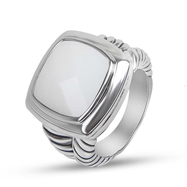 Designer DY Bague de luxe Top Square 14MM Populaire Classique Câble Bouton Bague Accessoires Vente Chaude Bague Accessoires Bijoux Mode Romantique Saint Valentin Cadeau