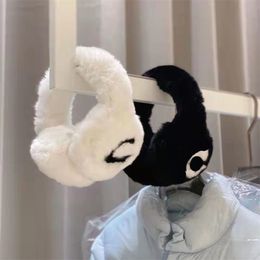 Cuffie antirumore di design Classico paraorecchie caldo invernale in peluche Copri orecchie in pile di coniglio femminile Lettera di marca di lusso Designer Paraorecchie Cappelli Accessori Regalo