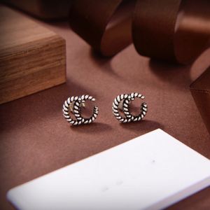 Designer boucle d'oreille GGity marque Stud boucle d'oreille de luxe femmes mode cerceau bijoux métal lettre Double G Logo cristal perle boucle d'oreille cjeweler cadeau femme ohrringe as45et