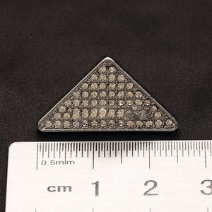 Designer Oreille d'oreille Or Brûle d'oreille diamant boucles d'oreille de luxe Designers de marque géométrique célèbre femme triangle cristal rinestone perlé boucle de boucle d'oreille en diamant cadeaux