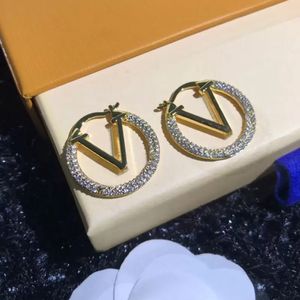 Designer oorram zilveren stud oorbellen l letter ontwerp oorbellen grote cirkel eenvoudige nieuwe modestudie dames hoepel oorrang voor vrouw heren noppen oorbellen