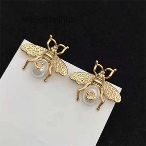 Ontwerper Oorbel Stud Messing Materiaal Sier Naalden Anti-allergisch Bee Merk Oorbel Dames Bruiloften Feestgeschenken Prachtige sieraden