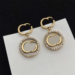 Pendientes de diseño Marca en forma de corazón Pendientes sólidos G Oro de 18 quilates y plata Rosa Logotipo de la letra de las mujeres Pendientes tallados Joyería del banquete de boda