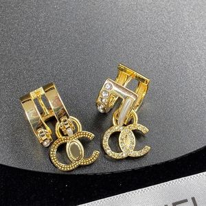 Designer oorbellen oorstop gloednieuwe briefontwerpers vergulde geometrie dubbele letters earring klassieke vrouwen bruiloftsfeest joodlry g220802