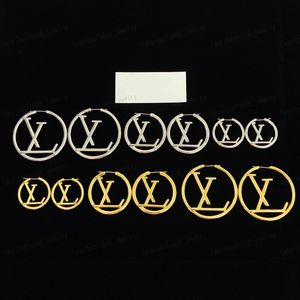 Designer oorbellen, mode klassieke Romeinse cijfers Large Hoop Huggie oorbellen, goud/zilver 3 maten, 3cm#4cm#5cm, Cadeau
