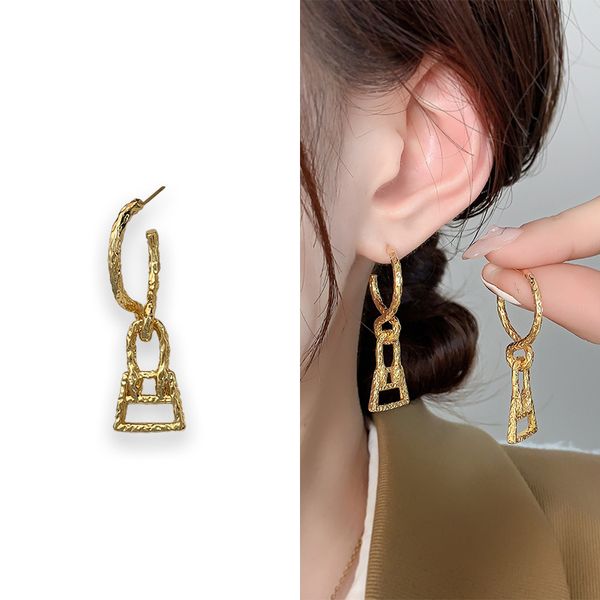 Boucles d'oreilles de créateur pour femmes, en or 24 carats, cadeau de saint-valentin, à la mode, personnalisées, nouvelle collection 2024