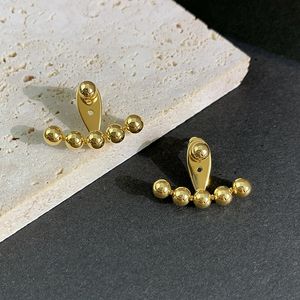 Boucles d'oreilles de créateur pour femmes, en argent sterling 925, 18 carats, en laiton, boule en métal, boucles d'oreilles de qualité supérieure, bijoux en gros pour les fêtes de mariage, bijoux