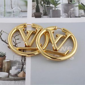 Designer oorbellen goud 18k grote oorbellen modieuze en prachtige dames geschenken veelzijdige oorbellen met originele doos