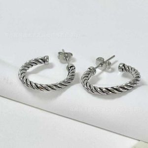 Boucles d'oreilles design bijoux de luxe en argent sterling 925 boucle d'oreille en forme de C boucle d'oreille à la mode
