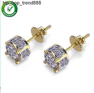 Designer 925 boucles d'oreilles en argent bijoux de luxe mode femmes hommes Hip Hop diamant boucles d'oreilles Rock Punk rond cadeau de mariage