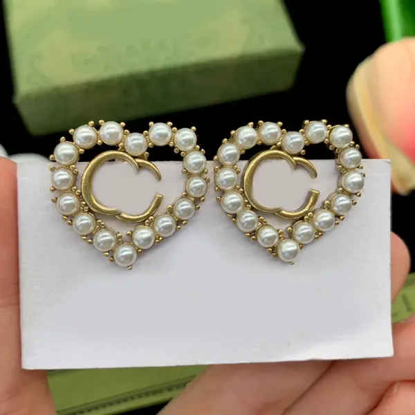 Boucles d'oreilles design Stud Gold Boucle d'oreille Femmes Hoop Boucles d'oreilles Diamants Bijoux Luxurys Ear Studs Boucles d'oreilles Bijoux De Luxe Boucles d'oreilles avec boîte 239274D