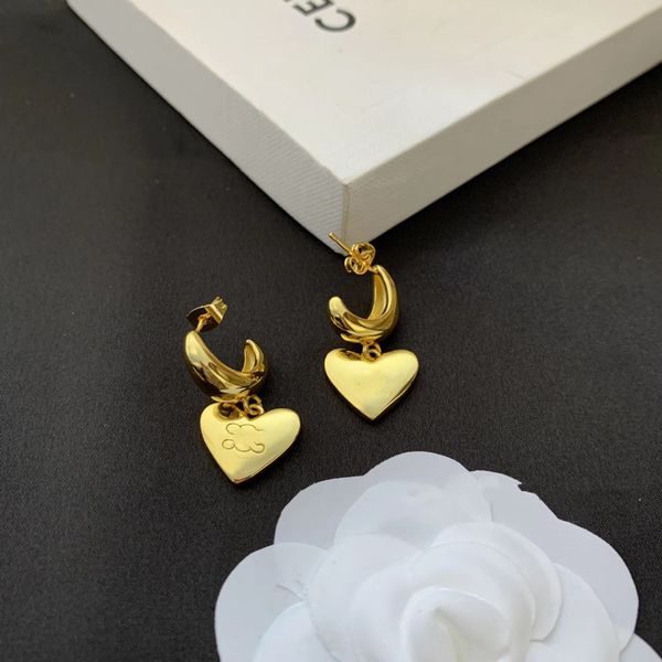 boucles d'oreilles design vintage stud cel boucles d'oreilles 925 argent designers boucle d'oreille lettres strass bijoux femmes 18k plaqué diamant cadeaux de mariage valentine