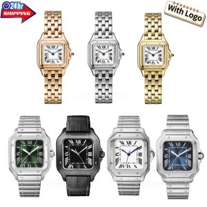 Designer elegante modieuze heren- en dameshorloges roestvrijstalen band geïmporteerd quartz uurwerk paar 22 27 35 mm maat horloge 44