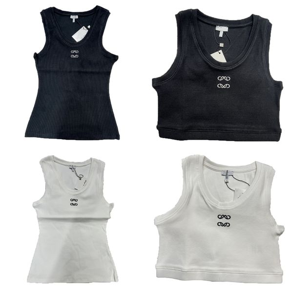 Designer Vaignage tricoté brodé pour femmes tricots Tee Femme Tanks de sport TEES Sans manches