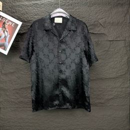 Designer Embroidery Shirt Men Casual Button Up Shirt Summer Shirt Formele zakelijke shirts Casual korte mouwen herenoverhemden Breathabiele T-shirtkleding S-2XL