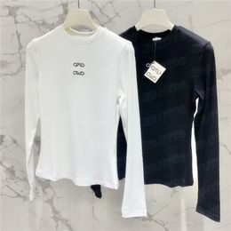 Diseñador bordado suéteres sudaderas con capucha para mujer moda de punto señora camisas de fondo tejer jersey tops