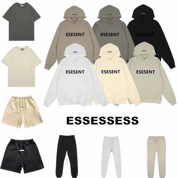 Designer Essentail Sweat à capuche Chemise Shorts pour femmes Essentialhoodie Mens Sweat à capuche Gel de silice Costume Pull Sweatshirts Survêtement Pull Lovers Tops Tissu h0xO #