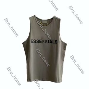 Designer EssentialSshirt T-shirt Tee Mens Tank Top Tend Brand Lettrage tridimensionnel en trois dimensions coton pur Casual Loose Street Street Sans Sans Shepest Top EU Taille S-XL 654