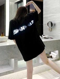 Designer Esst T-shirt Lettre réflexive à manches courtes Fashion Fashion Brand High Street Wind Loose Couple Half-Sheeve Men4BN6