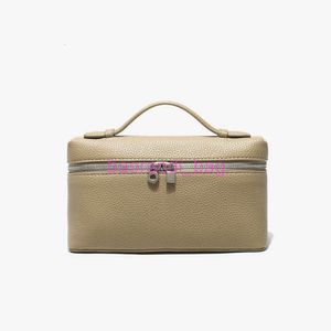 Designer avondtas cosmetische tassen lp19 echte lederen lunchbox nieuw litchi patroon cowhide handtas eenvoudige schouder voor vrouwen 380R