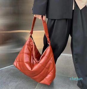 Designer-zelfs-inzichtzakken handtas totes vintage PU lederen schouder voor vrouwen grote capaciteit zacht vrouwelijk boodschappentasje pack