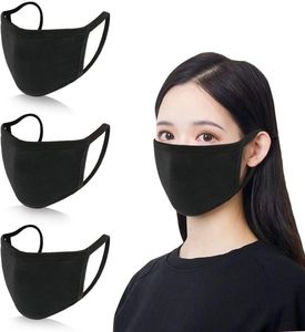 mascarilla de diseño Algodón Negro gris Máscara Boca Mascarilla Anti PM25 Filtro de carbón activado estilo coreano Fabric2866745