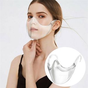 Designer Face Mask Durable Mask Face Combine Plastic Reusable Clear Face Mask Shield Masques transparents MHG77190q
