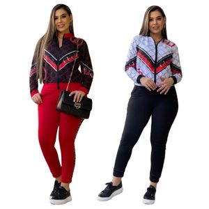 Designer Automne Pantalon Deux Pièces Zip-Up Survêtement Jogging Costume Veste Décontractée Et Pantalon De Survêtement Ensemble Livraison Gratuite