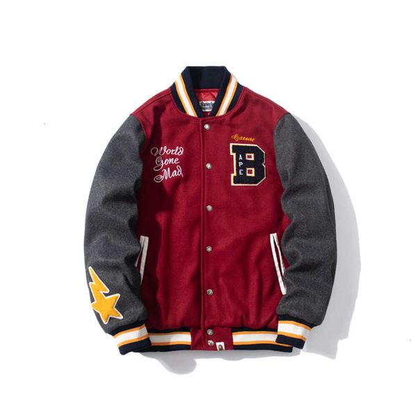 Veste de Baseball pour femme, vêtement de marque célèbre de styliste, vente en gros, imprimé, boutons, université, 18, automne hiver