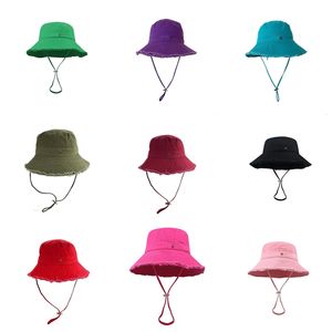 Designer mode accessorie emmer hoed le bob hoeden voor mannen vrouwen casquette brede brim designer hoed zon voorkomen outdoor strand canvas emmer hoed