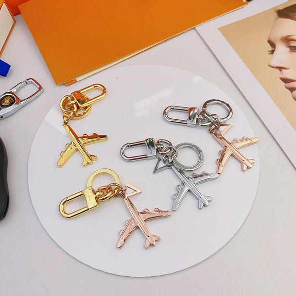 Designer Fashion Aircraft Kechains Womens Mens Metal Plane Plane Key Chains Pendants Allaits Airplane Pendent Brollets Charm Keychain Ornement Lettres Keys Rings