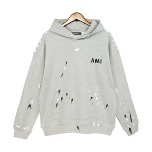 Designer Fashion Amirs Hoodie Broek Tweedelige Speckle Amris Hoodie Letterprint En Camouflage Legergroene Capuchon Trui Mannen En Vrouwen Losse Hoge Kwaliteit 2689