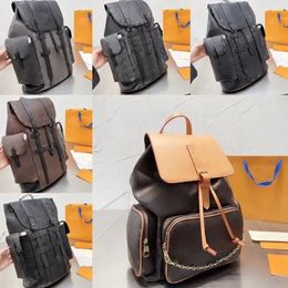 Designer Fashion Backpack marque Men de voyage Backpack Classic Classic Imprimé Toile parquet en cuir en cuir de haute qualité sac à dos féminin de haute qualité