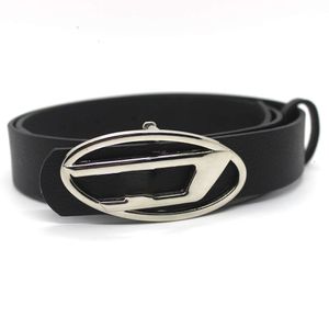 Designer Mode Riem Mode Nieuwe D Letter Ovale Metalen Snap Gesp voor Mannen en Vrouwen Veelzijdige Bijpassende Diesel Riem 442