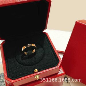 Designer Fashion Carter Love Eternal Ring Titanium Steel Gold Couple plus Diamond Free Three Diamonds Non FADING