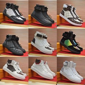 Designer Fashion Casual Chores Men Rivoli Sneaker Luxury Le cuir en cuir haut High Top Running Trainers Chaussures 39-45