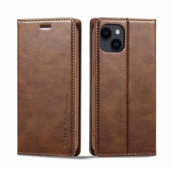 Étui portefeuille arrière en cuir pour téléphone portable de mode de créateur pour iPhone 15 14 Pro Max 13 12 11 14Pro Max 15Pro 14Plus Samsung S24 S23 S22 Ultra Couverture de téléphone portable