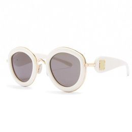 Lunettes de soleil circulaires de mode de créateur pour femmes lunettes décoratives de couleur claire luxueuses pour hommes lunettes résistantes aux UV400 de haute qualité LW40149U 40130U