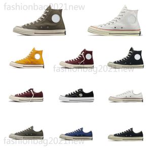 Designer Fashion Classic Toile Chaussures Hommes Femmes 1970 All Star Sneakers Triple Noir Blanc High Low Conversitys Casual Couples Chaussures de course