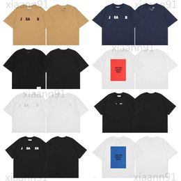 Designer de mode classique Jill Sander T-shirt décontracté hommes femmes style minimaliste couple t-shirt lettre impression lâche manches courtes Arcteries chemise en coton sweat-shirt