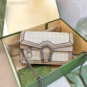 Designer G Bag Cucci Fashion Classic Luxury Chain Fashion Shoulder Bag Plaid Brand Wallet Vintage Dames Bruin lederen Handheld